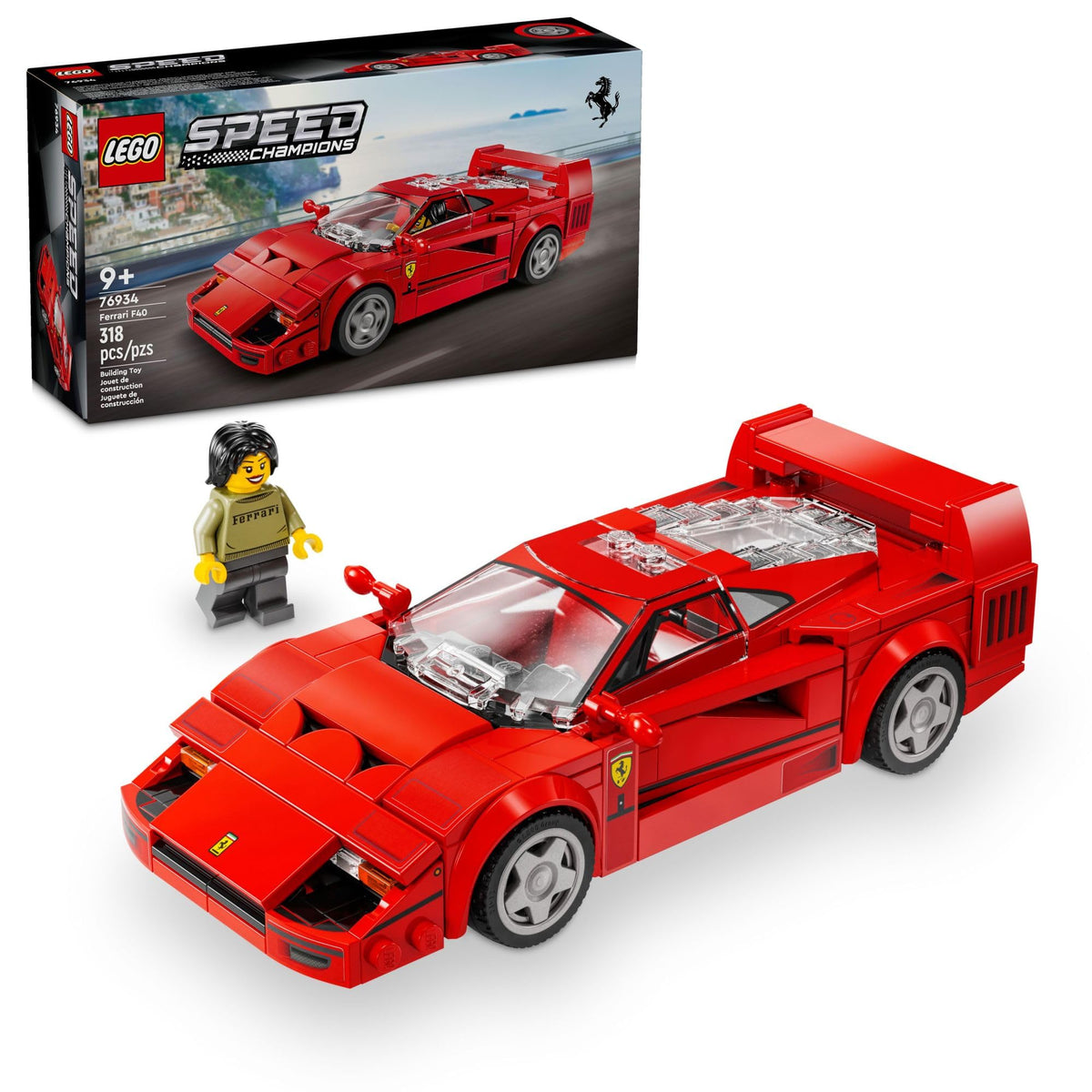 Toy Car Model Building Set with Driver Minifigure U6366