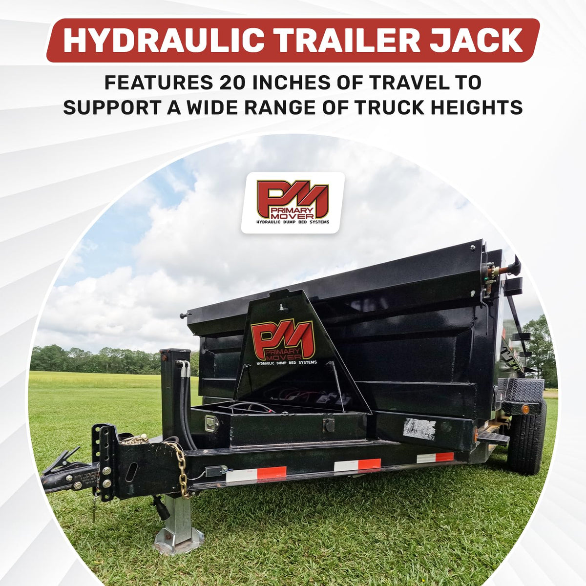 Hydraulic Trailer Jack 12,000 lb Double Acting Bolt On N52375