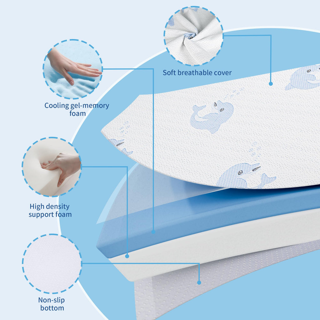 Double-Sided Memory Foam Portable Mattress U9276