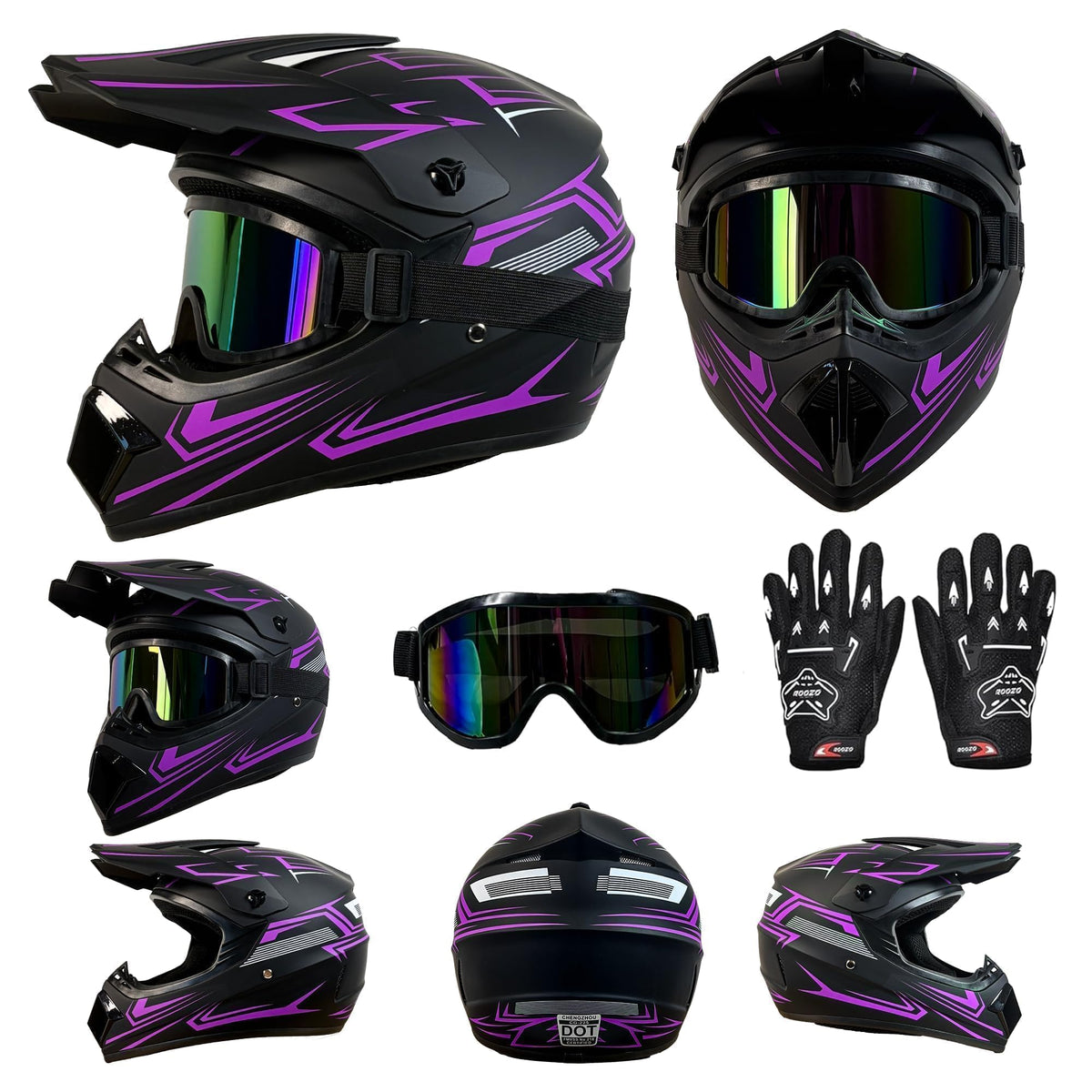 DOT Certified Kids Youth Full Face Motorcycle Helmet W180139