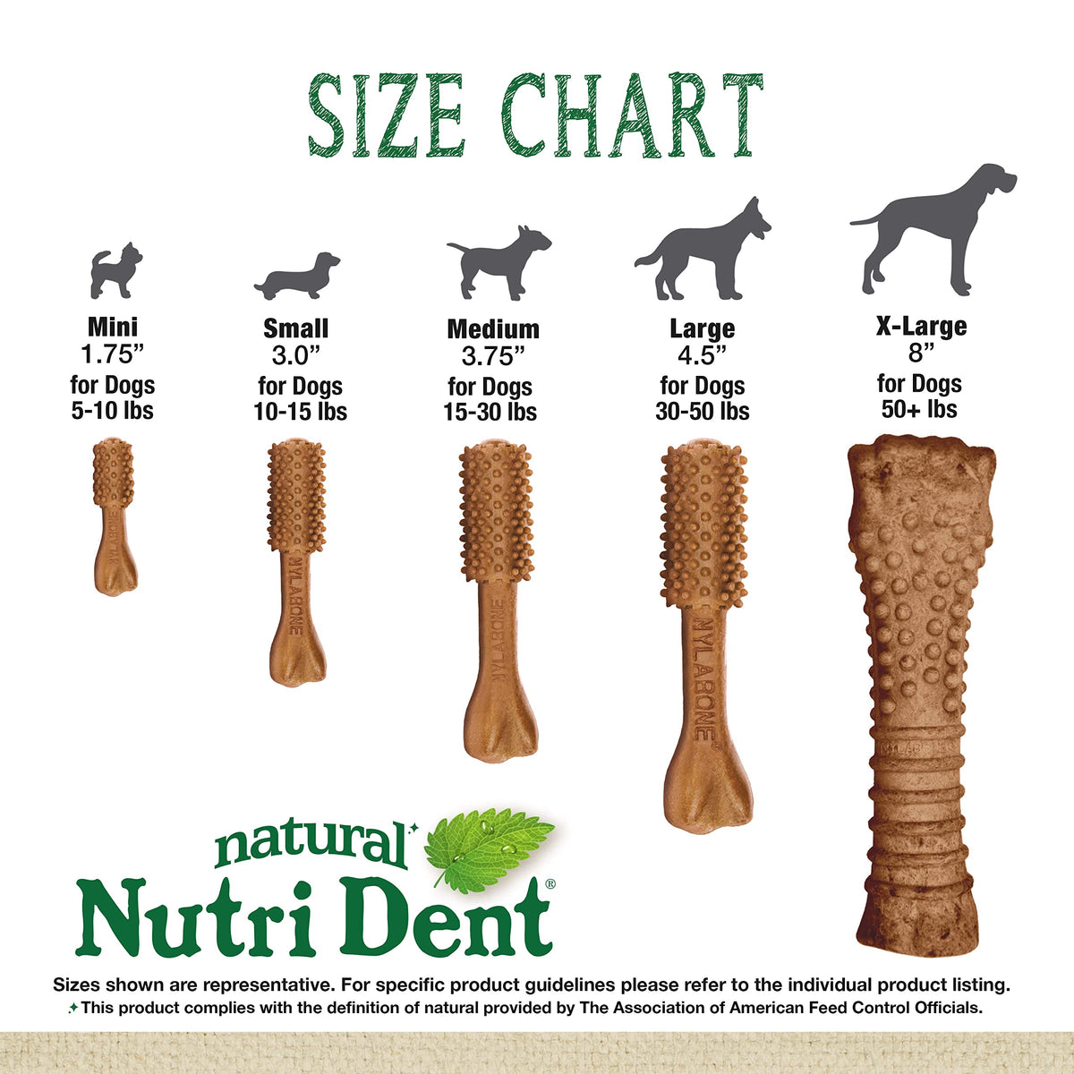 Large Filet Mignon Flavor Dog Dental Chews 20 Count G647