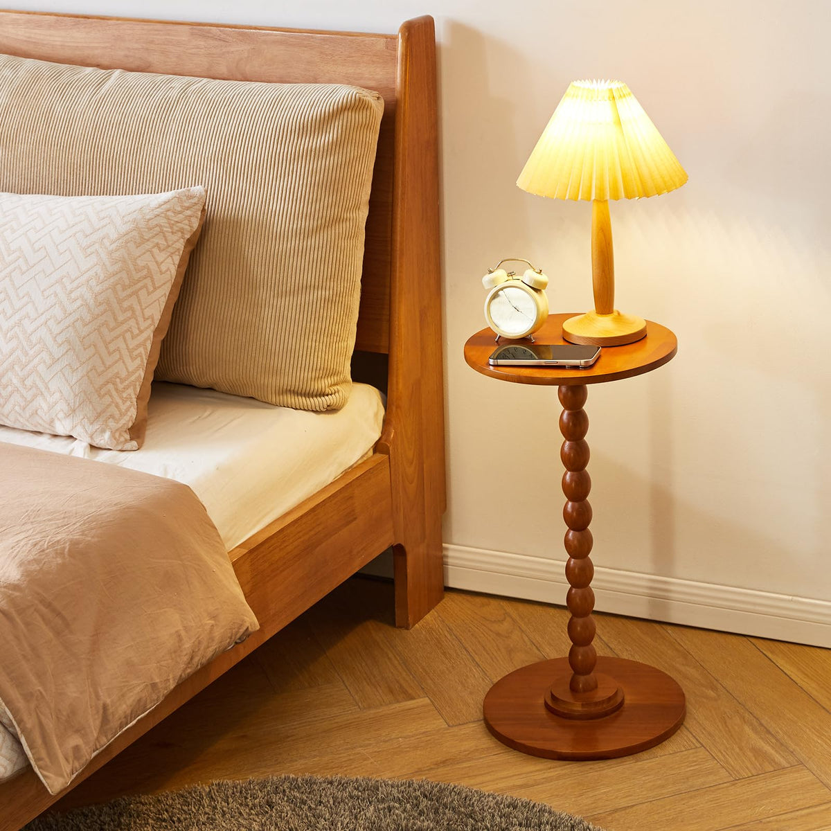 Round Wood Side Table D632754