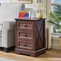 Dark Cherry Red 3 Drawer Dresser J9061