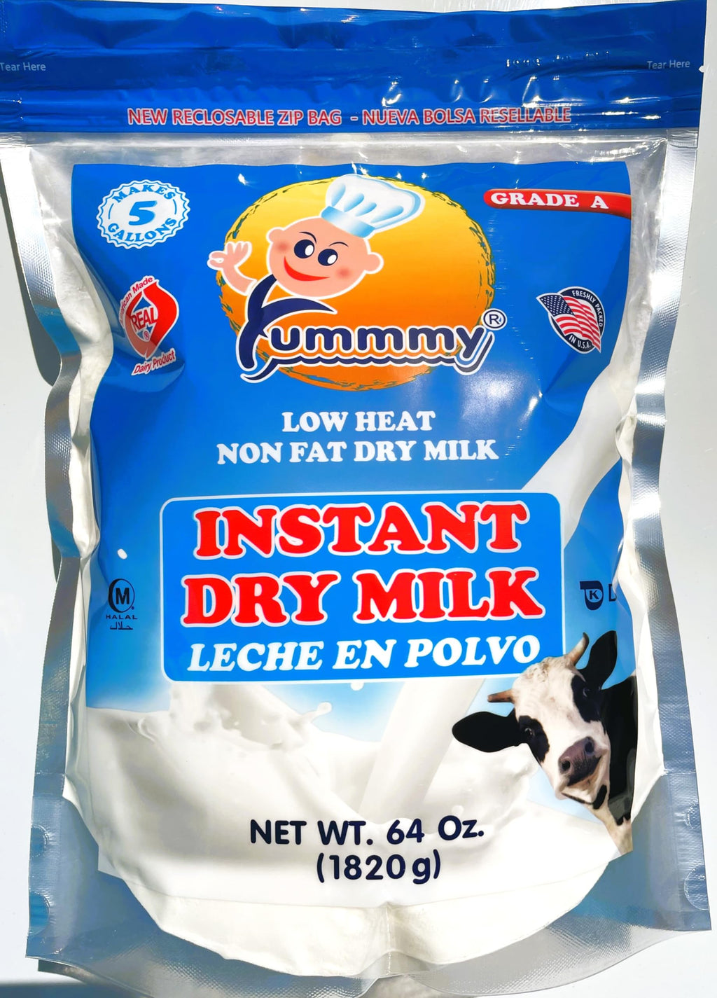 64 oz Instant Nonfat Powdered Dry Milk F7964