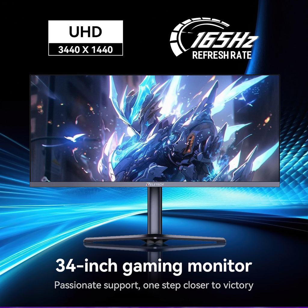 34 Inch Curved Ultrawide Gaming Monitor 21:9 WQHD 165Hz P767