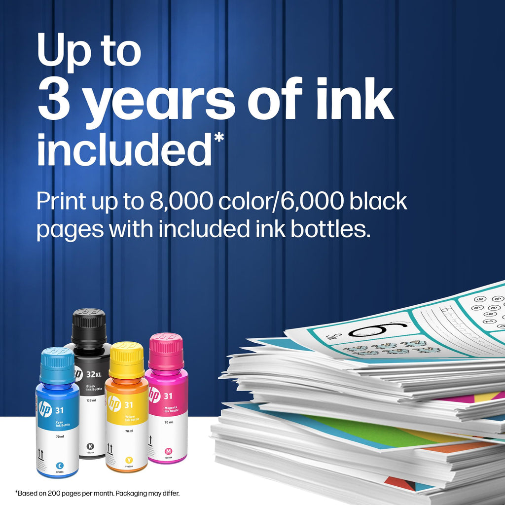 Wireless All-in-One Ink Tank Printer, Scanner, Fax, Copier F6484