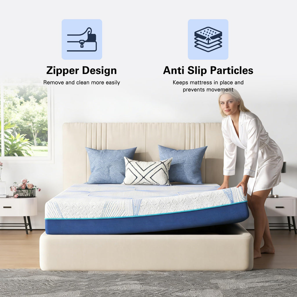 6 Inch Gel Memory Foam Twin Size Mattress M2552