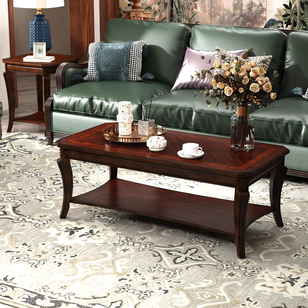 Rectangle Solid Wood Coffee Table T29271