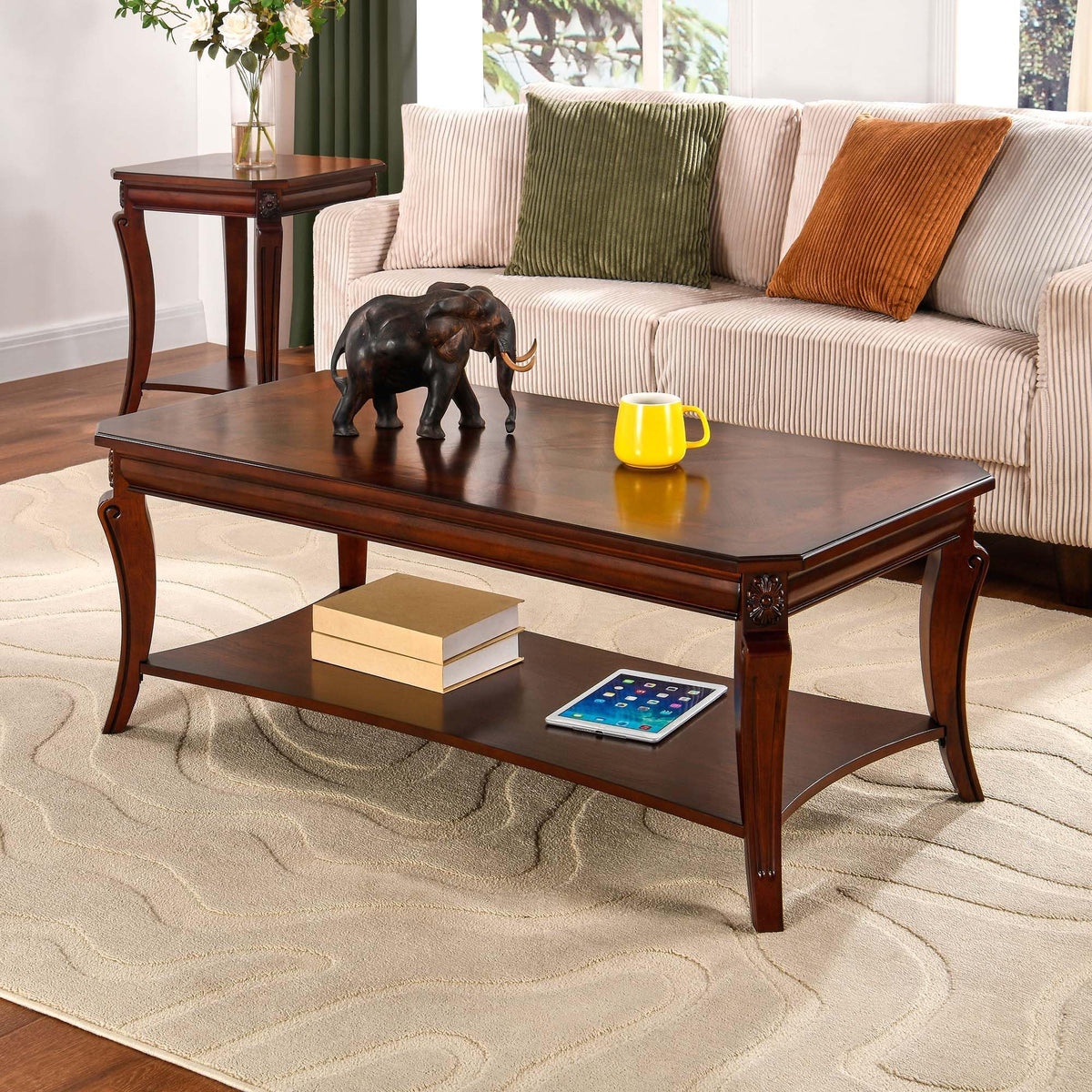 Rectangle Solid Wood Coffee Table T29271