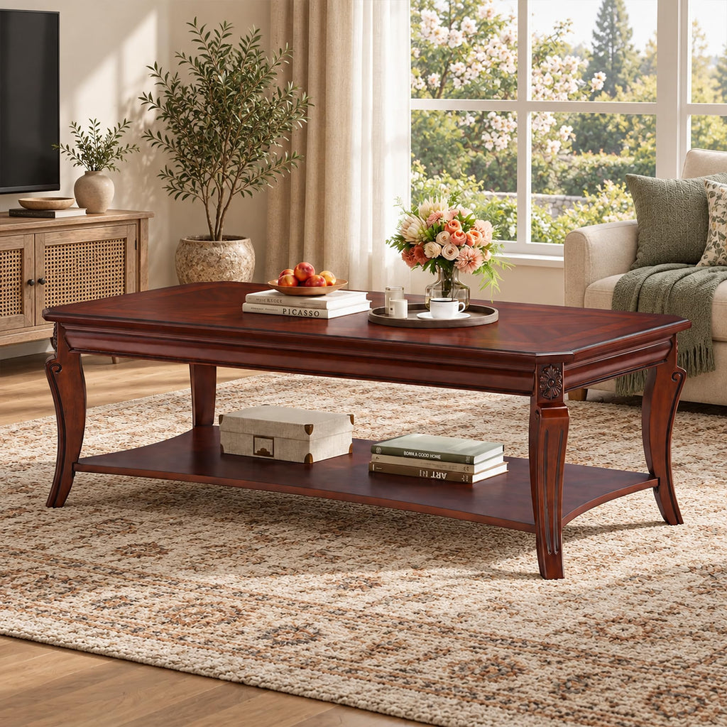 Rectangle Solid Wood Coffee Table T29271
