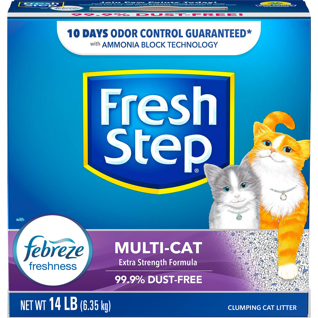 Clumping Cat Litter Multi-Cat Odor Control 14 lbs Pack of 2 I442253