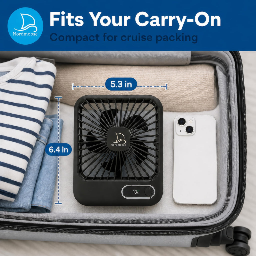 Portable USB Rechargeable Fan with Magnetic Hook N67431