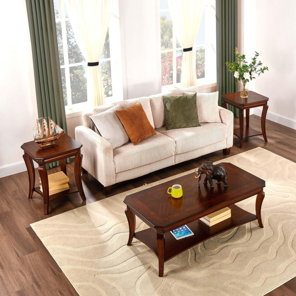 Rectangle Solid Wood Coffee Table T29271